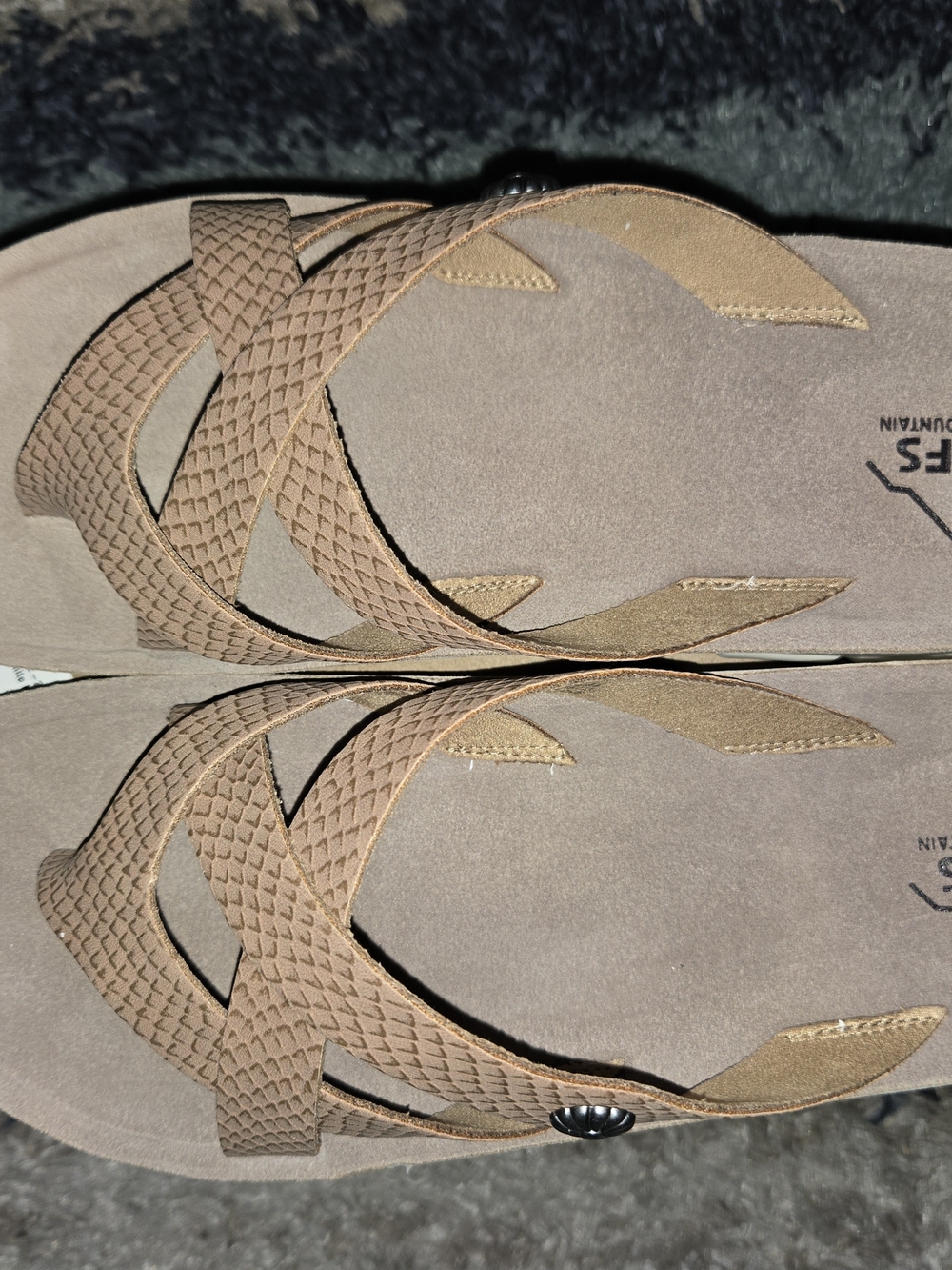 Cliffs Woven Strap Sandals in Dusty Rose - Picture 3 of 6